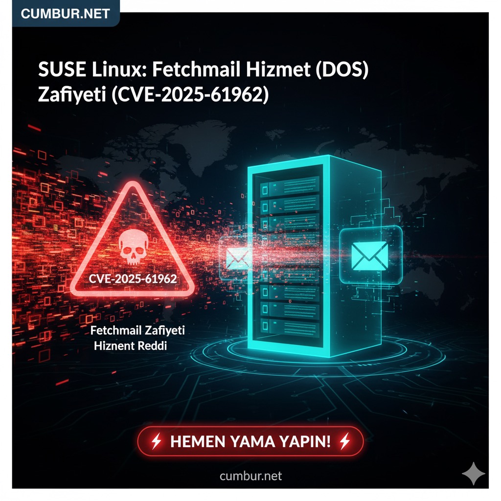 Fetchmail Hizmet Reddi (DoS) Zafiyeti (CVE-2025-61962) için Acil Yama
