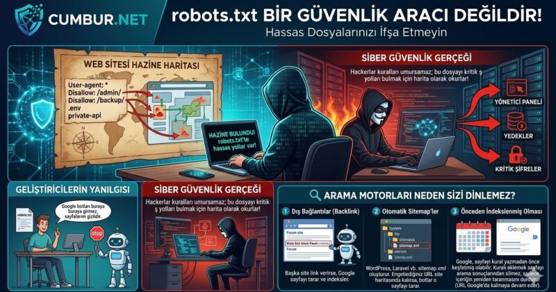 robots.txt Bir Güvenlik Aracı Değildir! (Hassas Dosyalarınızı İfşa Etmeyin)